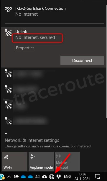 Fix “No Internet, Secured” WiFi Network Error