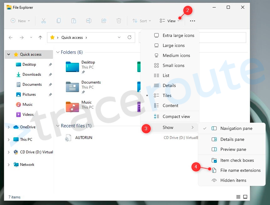 How to Show File Extension in Windows 11